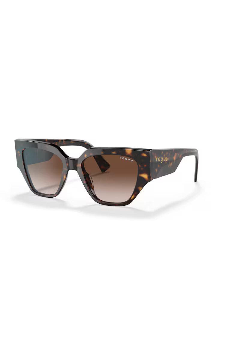 Vogue Ochelari de soare masivi cu lentile degrade - Maro