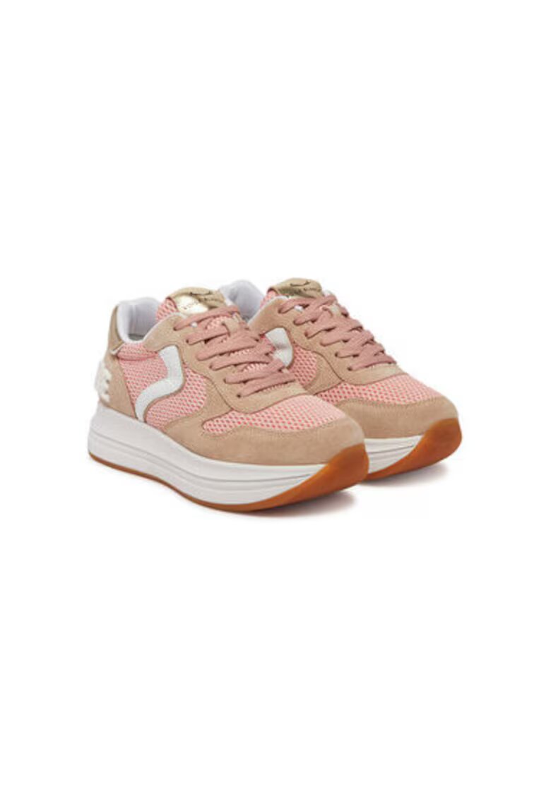 Voile Blanche Pantofi sport dama - 2018825 - Piele naturala - 40 EU - Bej/Roz - Bej/Roz