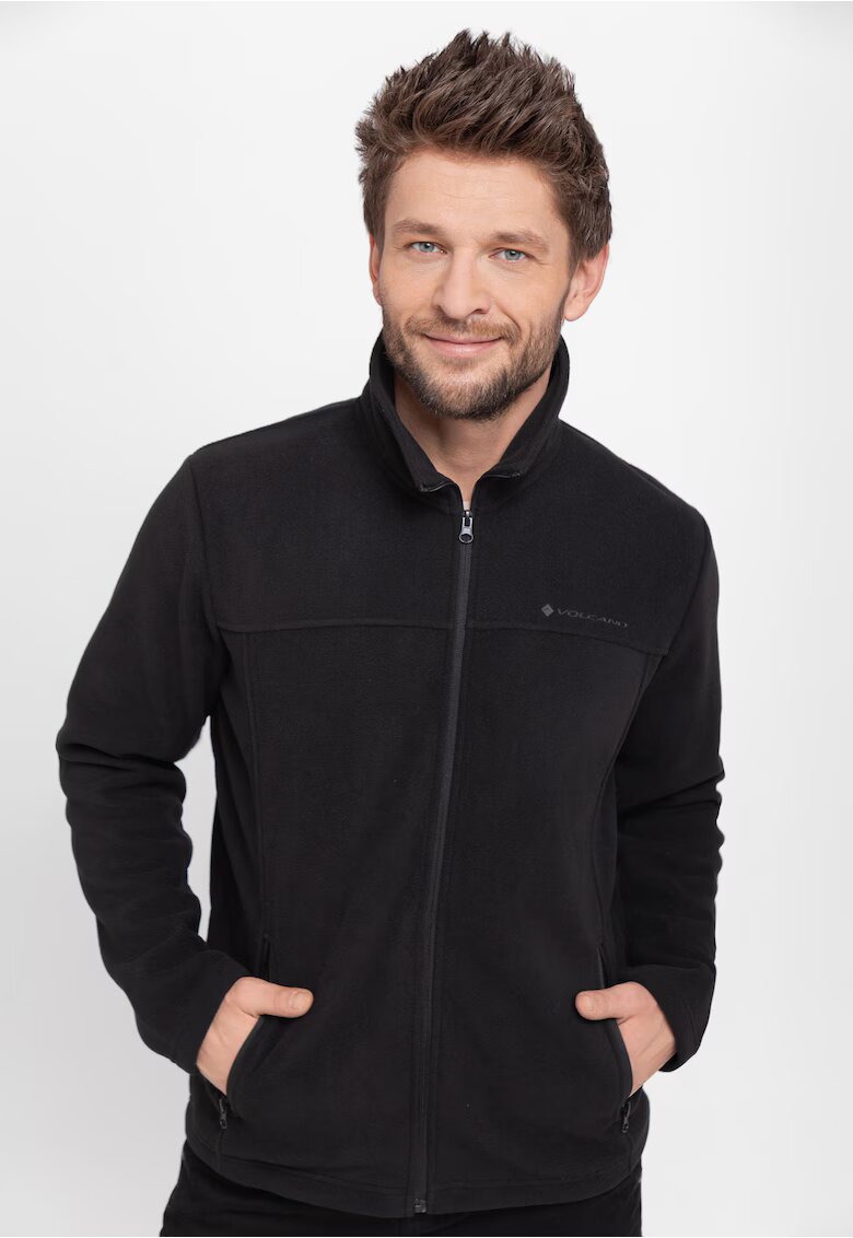 Volcano Hanorac fleece cu fermoar - barbati - F-Bannax - negru - Negru