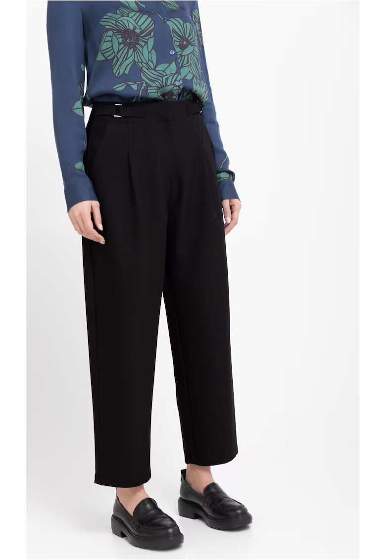 Volcano Pantaloni dama Comfort Fit - material flexibil - talie inalta - R-Isuma - negru - Negru