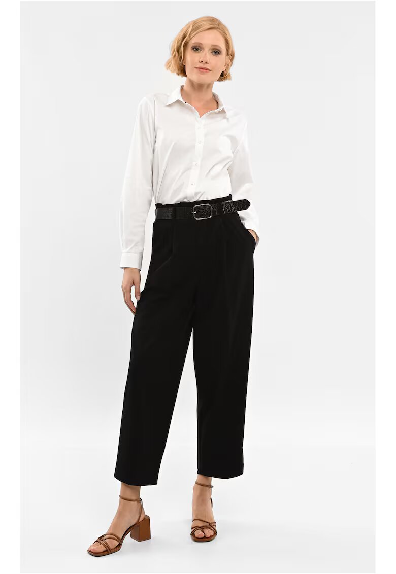 Volcano Pantaloni eleganti R-Isa pentru femei - negru - Negru