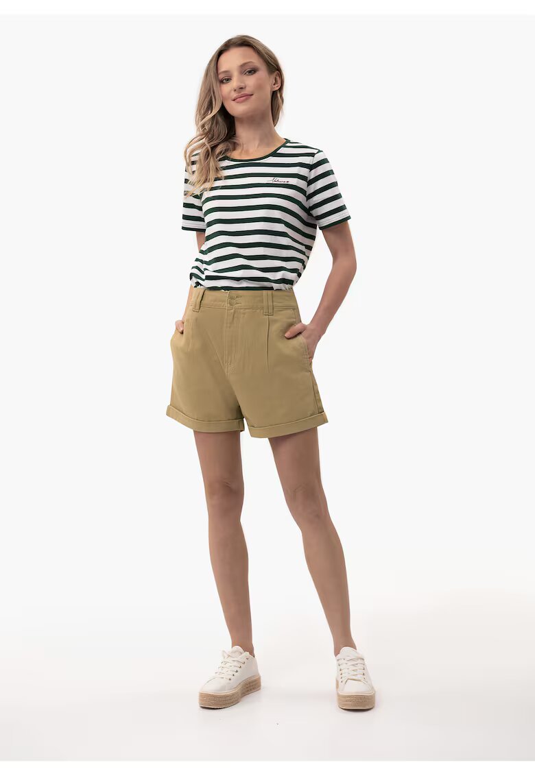 Volcano Pantaloni scurti din denim E-Candy pentru femei - bej - Bej