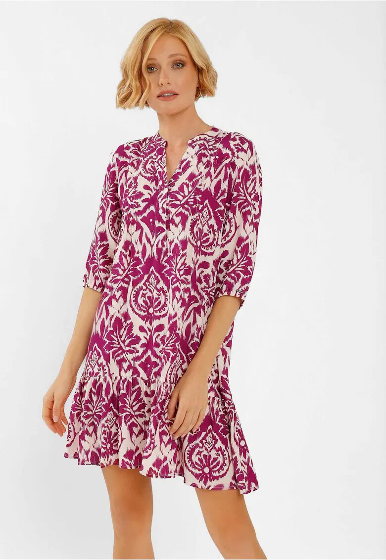 Volcano Rochie G-Peonia - roz cu model - Roz Model