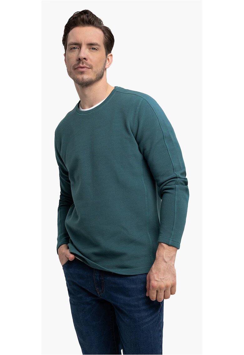 Volcano Tricou barbati cu maneci lungi L-Far - turcoaz - Turcoaz