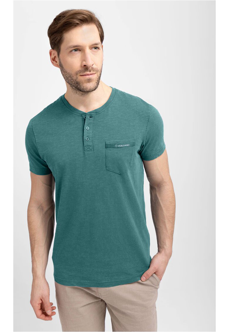 Volcano Tricou pentru barbati T-Apy - turcoaz