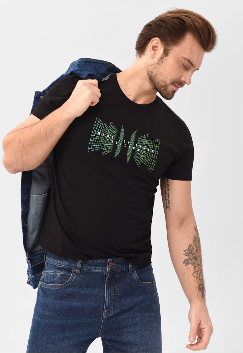 Volcano Tricou T-Flux pentru barbati - negru - Negru
