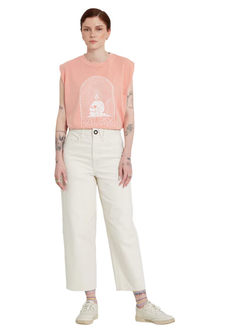 Volcom Blugi dama - Bumbac - Bej - Bej