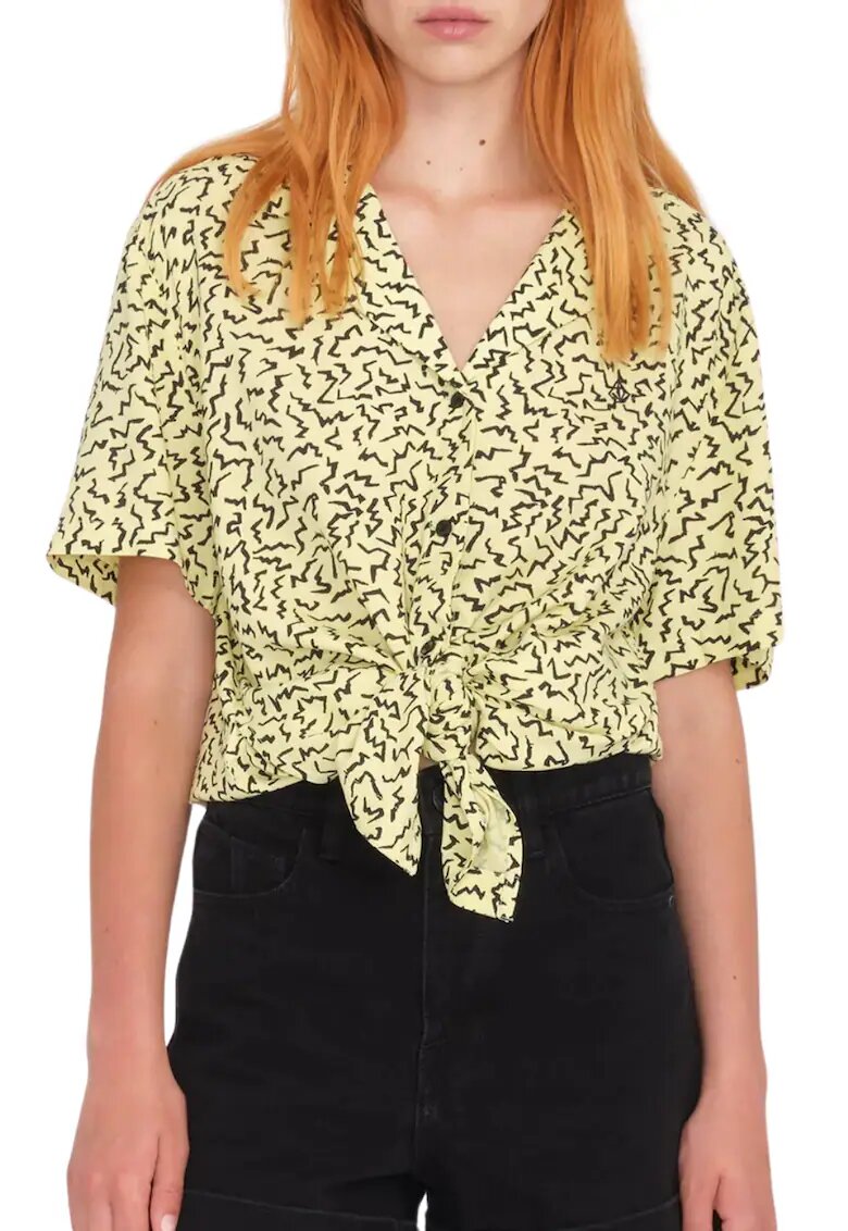Volcom Camasa dama Sunny Wild - Bumbac - galben -