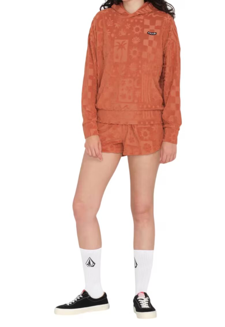 Volcom Pantaloni scurti dama - Poliester/Bumbac - Portocaliu -
