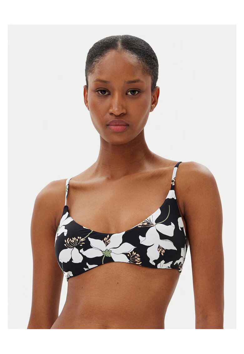 Volcom Sutien de baie dama - negru/alb -