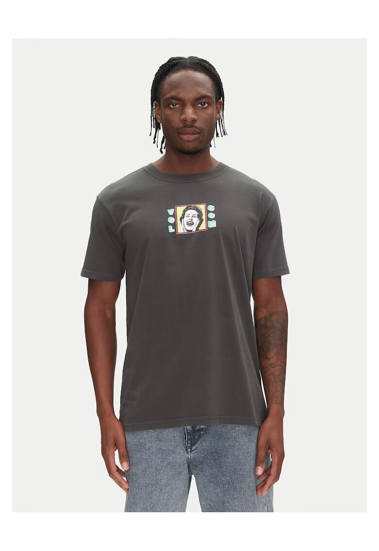 Volcom Tricou barbati gri - bumbac