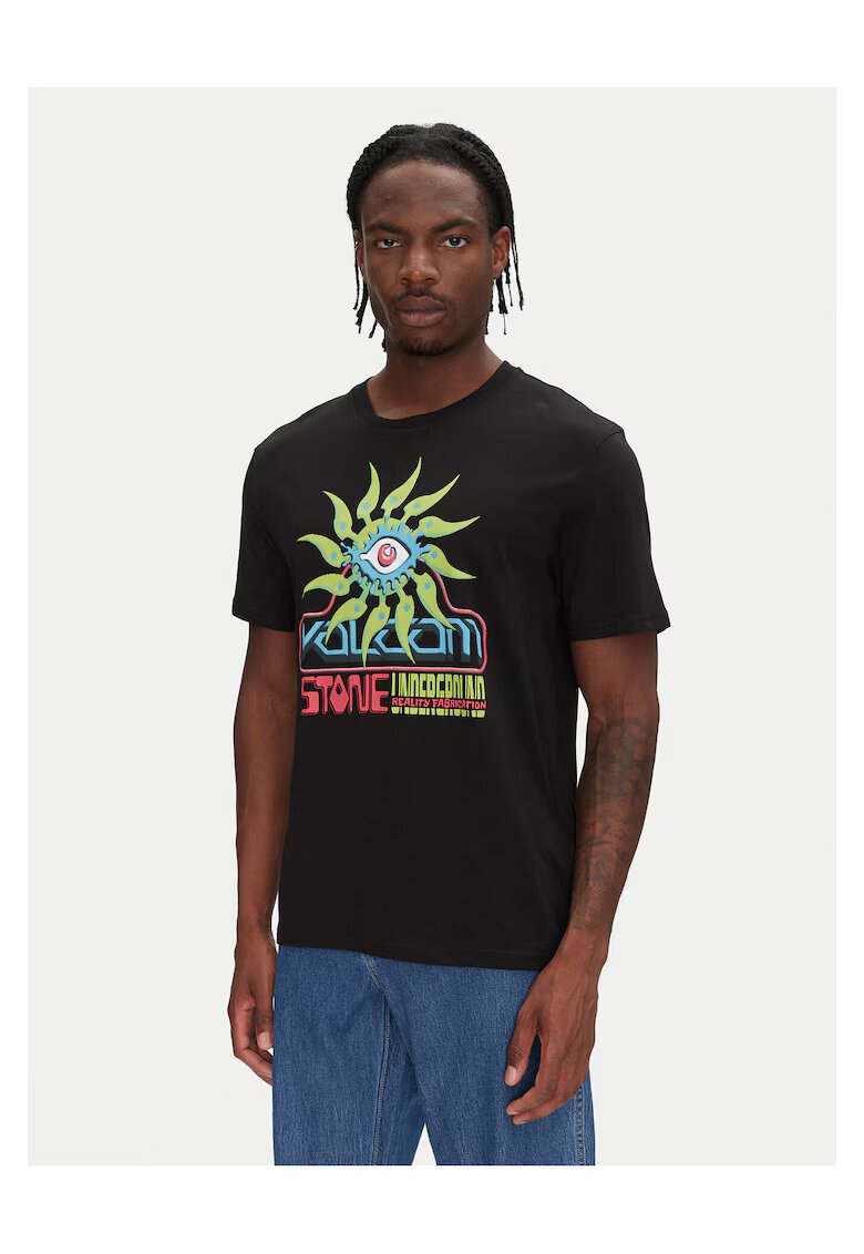 Volcom Tricou barbati negru - din bumbac