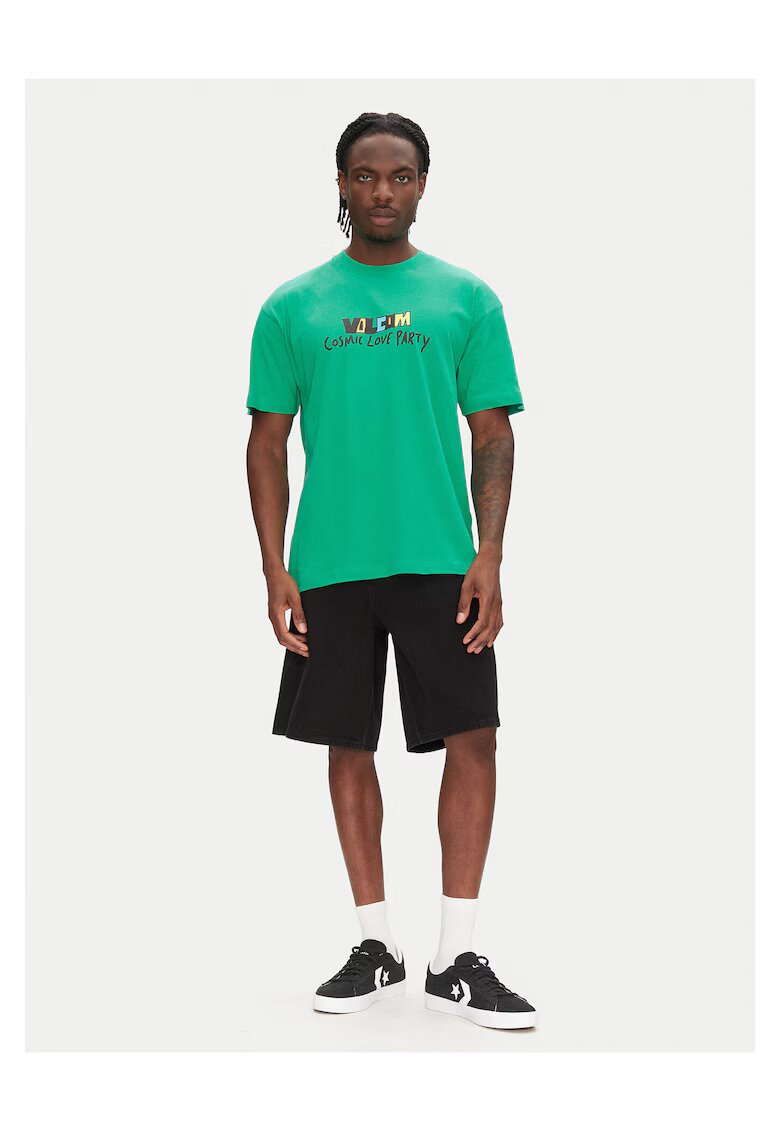 Volcom Tricou barbati verde - bumbac