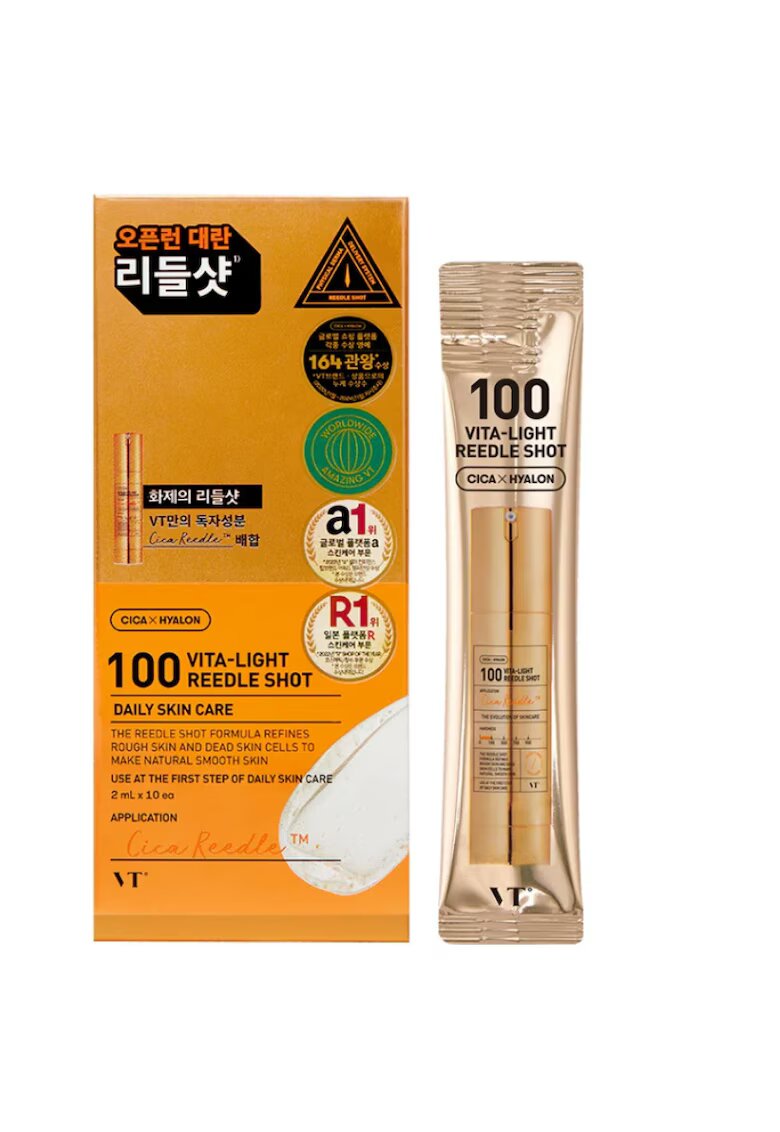 VT Cosmetics 100 Vita-Light Reedle Shot Ser de fata cu micro ace 2ml x 10 buc