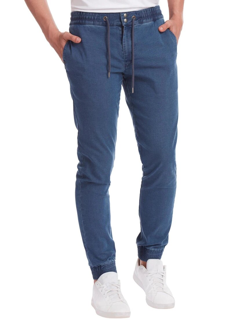W Wegener Pantaloni Barbati Runner 5874 Bleumarin