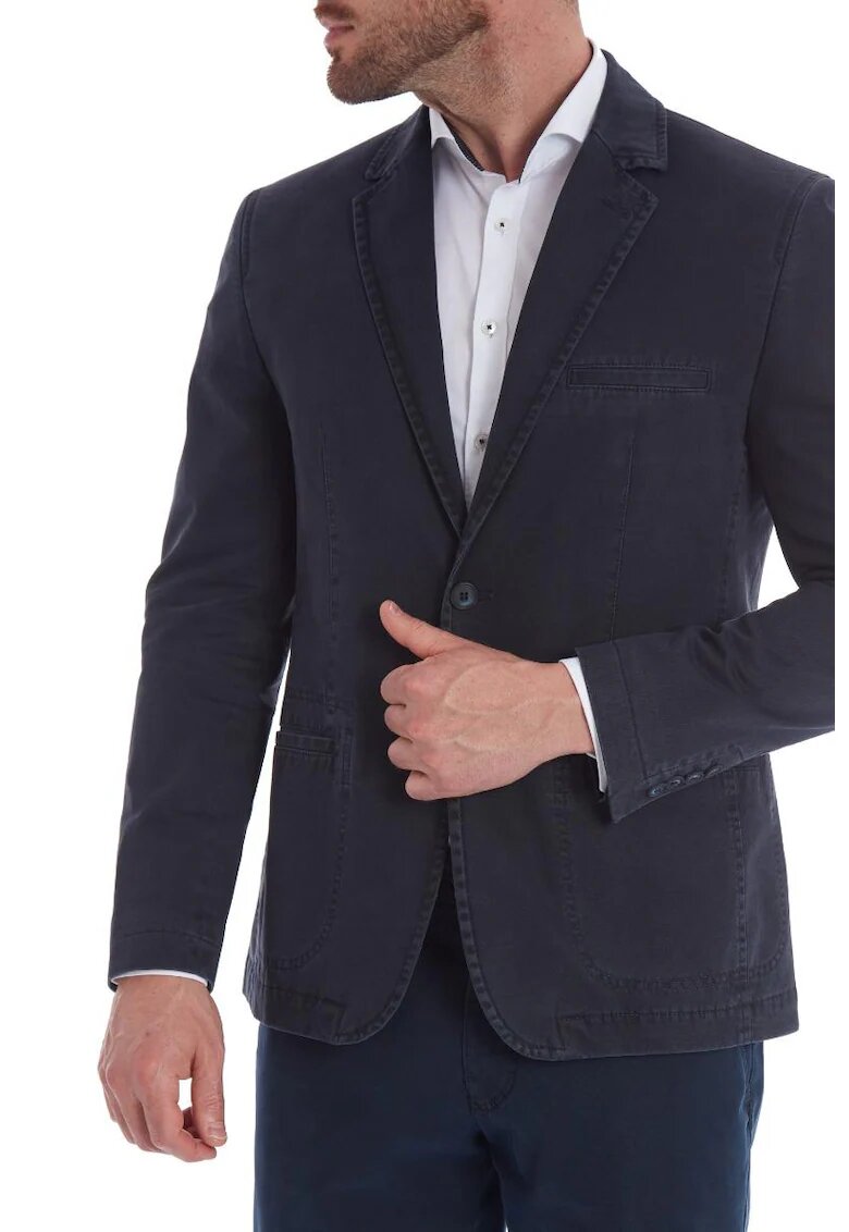 W Wegener Sacou barbati Wegener Kenny 6447 Albastru