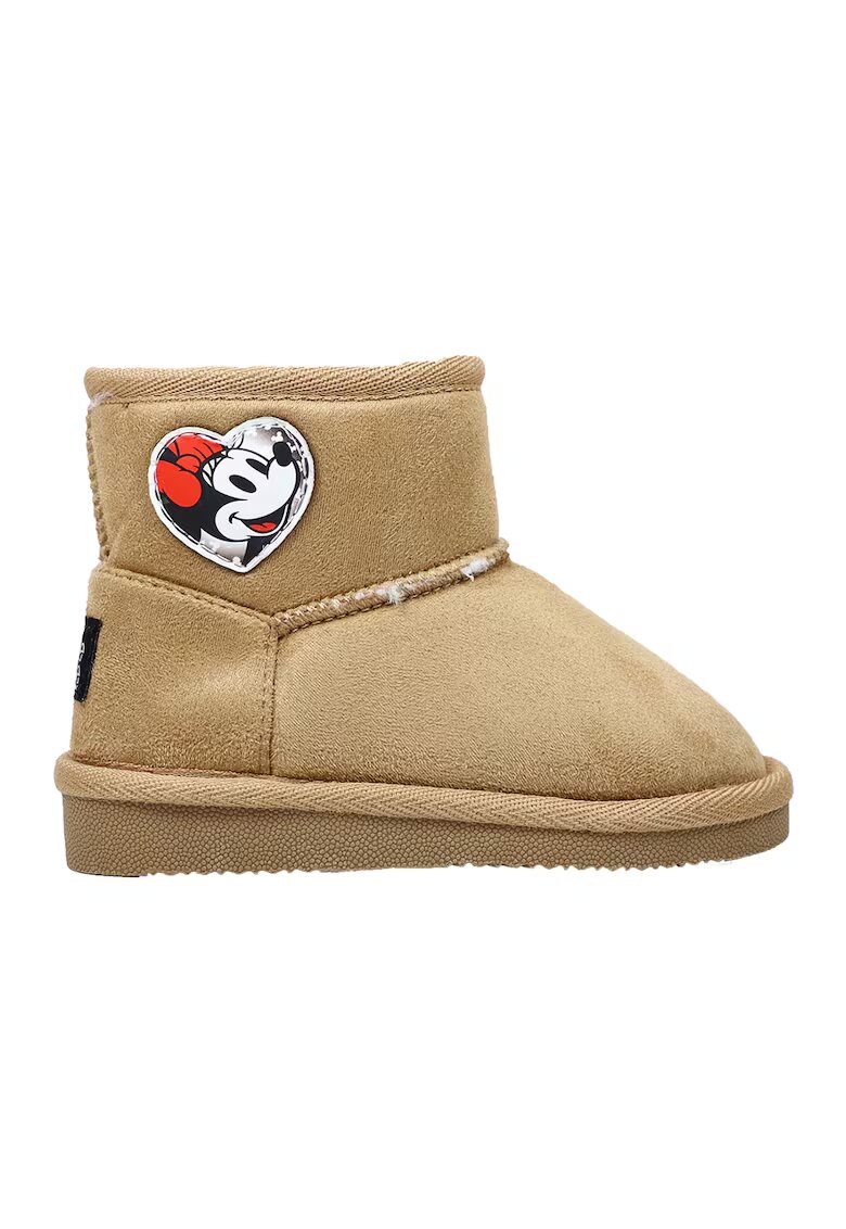 Walt Disney Ghete fara inchidere cu Minnie Mouse - Alb/Maro camel