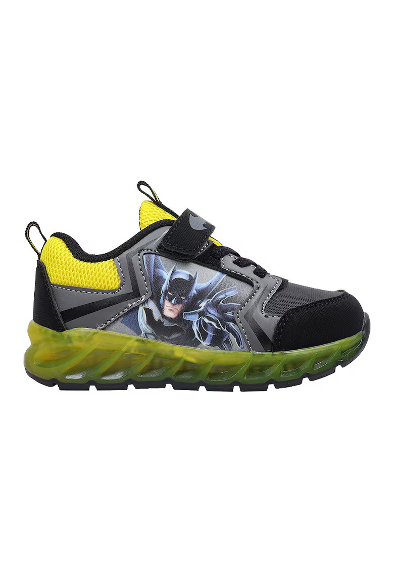 Warner Bros Pantofi sport cu velcro Batman - Negru/Galben pai