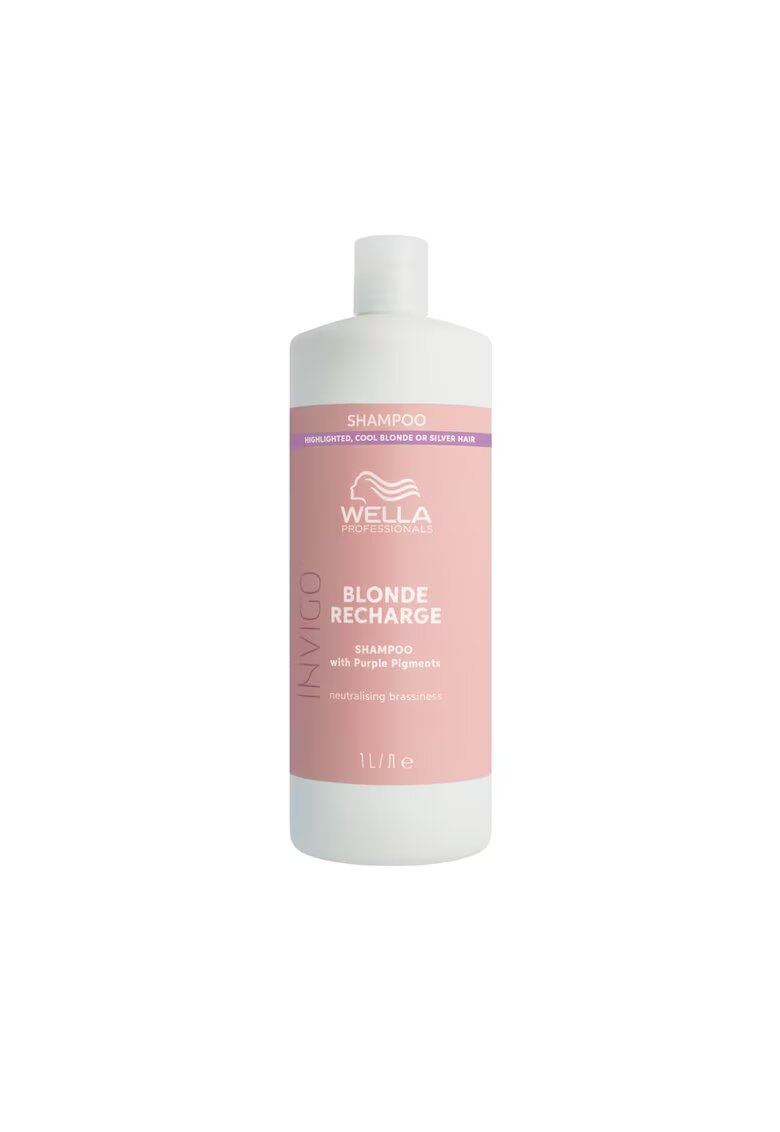 Wella Care Professional Sampon Wella Professionals Invigo Blonde Recharge pentru neutralizarea tonurilor de galben - 1000 ml
