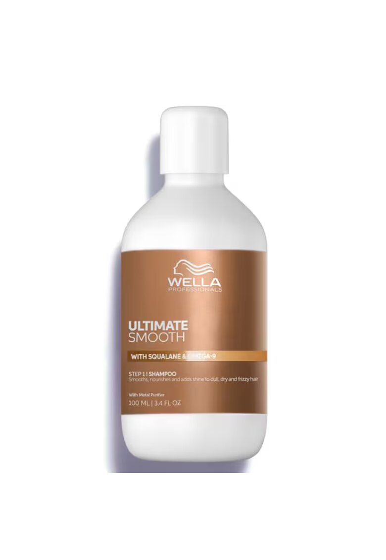 Wella Professionals Sampon hidratant pentru par uscat si lipsit de stralucire cu Squalane & Omega 9 Ultimate Smooth cu efect anti-electrizare - - 100 ml