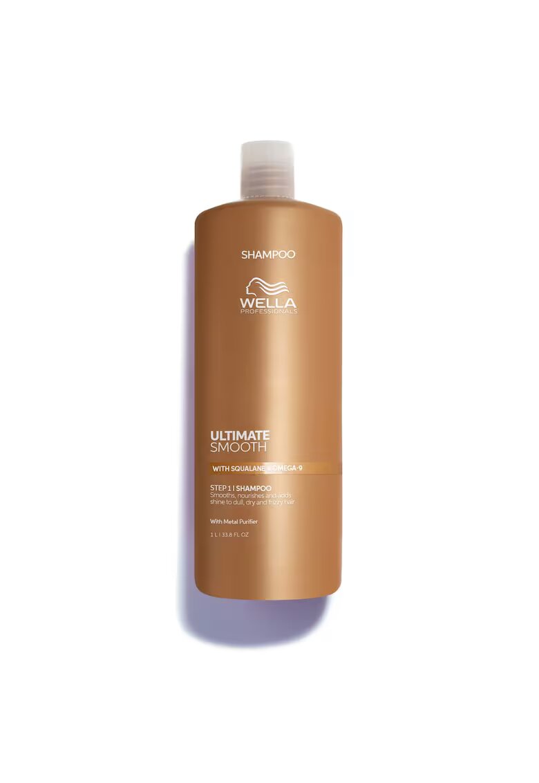 Wella Professionals Sampon hidratant pentru par uscat si lipsit de stralucire cu Squalane & Omega 9 Ultimate Smooth cu efect anti-electrizare - - 1000 ml