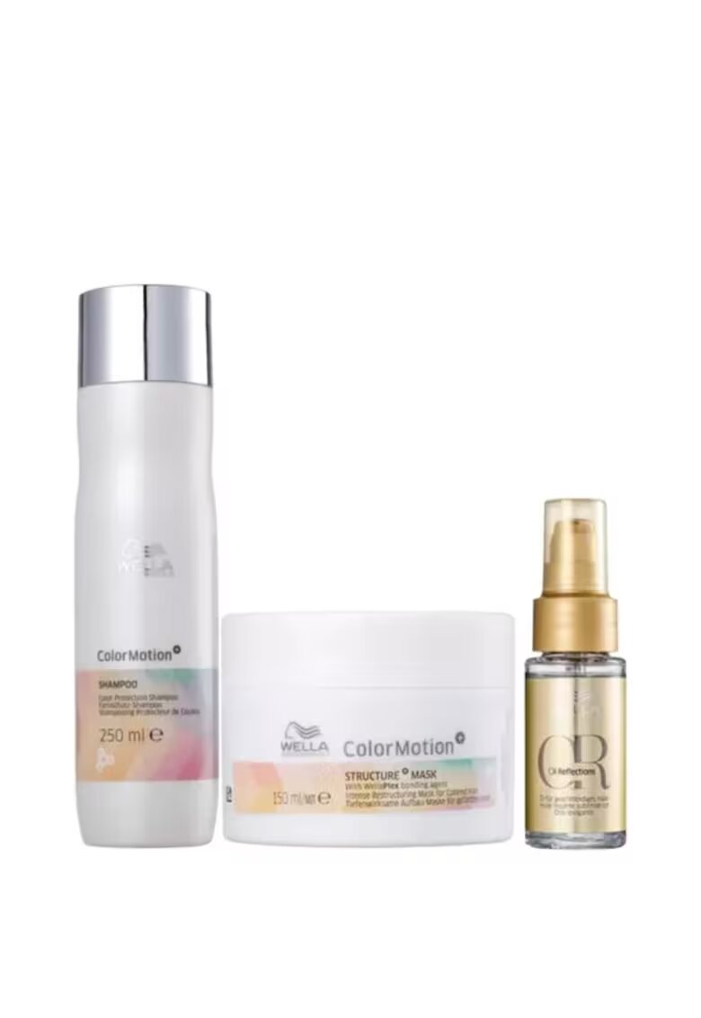 Wella Professionals Set pentru par vopsit ColorMotion - Sampon 250 ml - Masca 150 ml - Ulei 30 ml