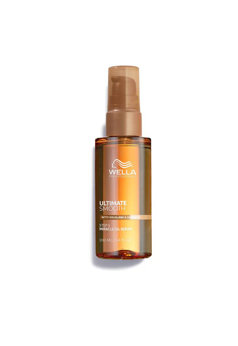 Wella Professionals Ulei hidratant pentru par uscat si lipsit de stralucire cu Squalane & Omega 9 Ultimate Smooth cu protectie termica si efect anti-electrizare - 100 ml