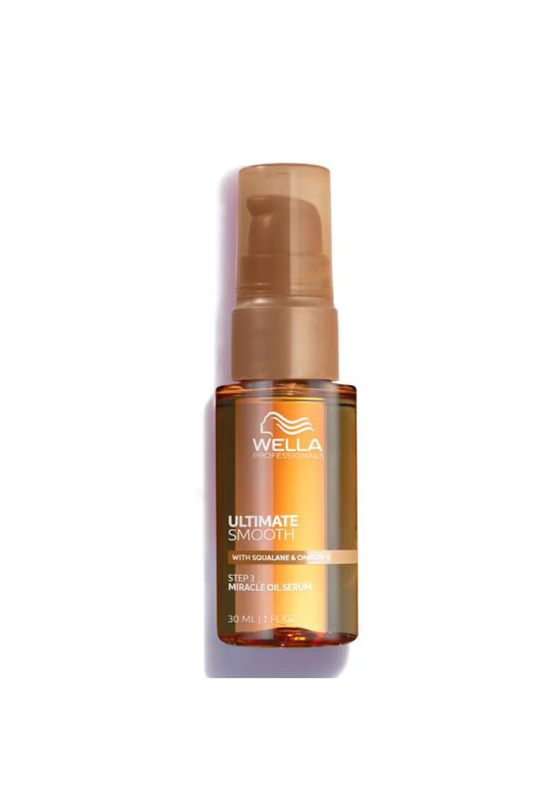 Wella Professionals Ulei hidratant pentru par uscat si lipsit de stralucire cu Squalane & Omega 9 Ultimate Smooth cu protectie termica si efect anti-electrizare - 30 ml