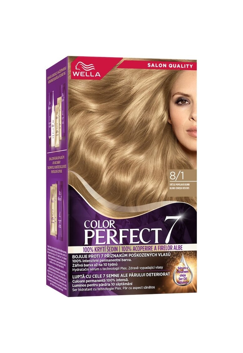 Wella Vopsea de par permanenta Color Perfect - 135ml - Blond Cenusiu Deschis 8/1