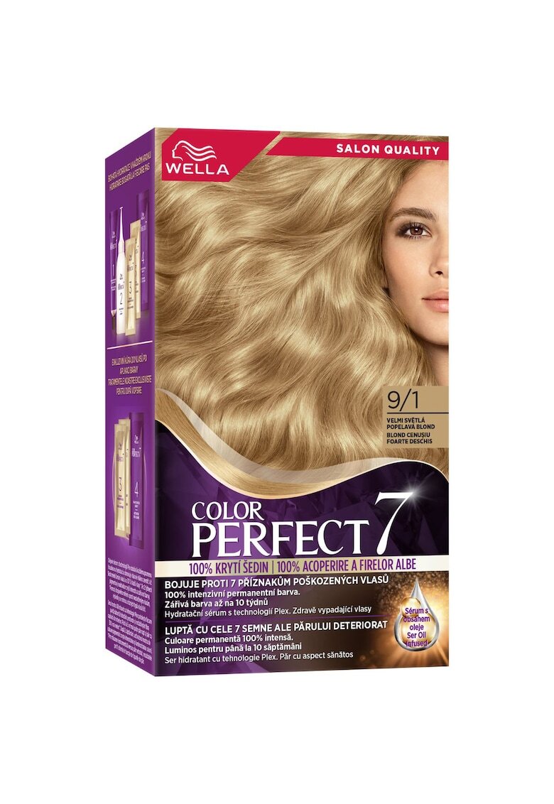 Wella Vopsea de par permanenta Color Perfect - 135ml - Blond Cenusiu Foarte Deschis 9/1