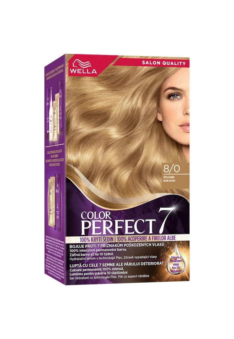 Wella Vopsea de par permanenta Color Perfect - 135ml - Blond Deschis 8/0