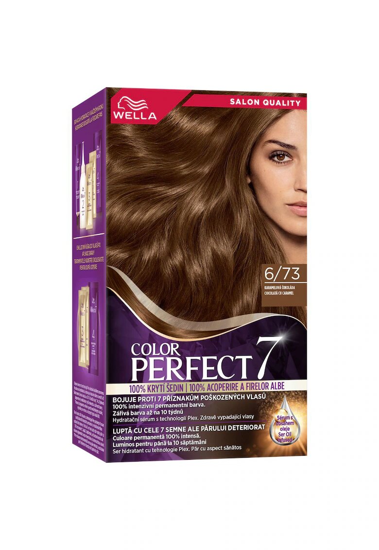 Wella Vopsea de par permanenta Color Perfect - 135ml - Ciocolata cu Caramel 6/73