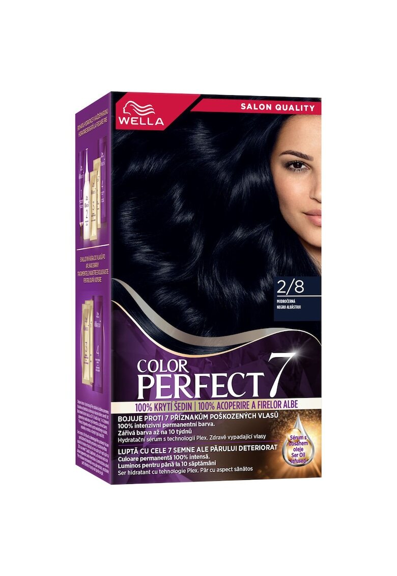 Wella Vopsea de par permanenta Color Perfect - 135ml - Negru Albastrui 2/8