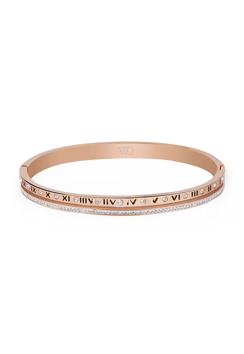 Wesse Bratara de dama otel inoxidabil - diametru 60 mm - Auriu rose