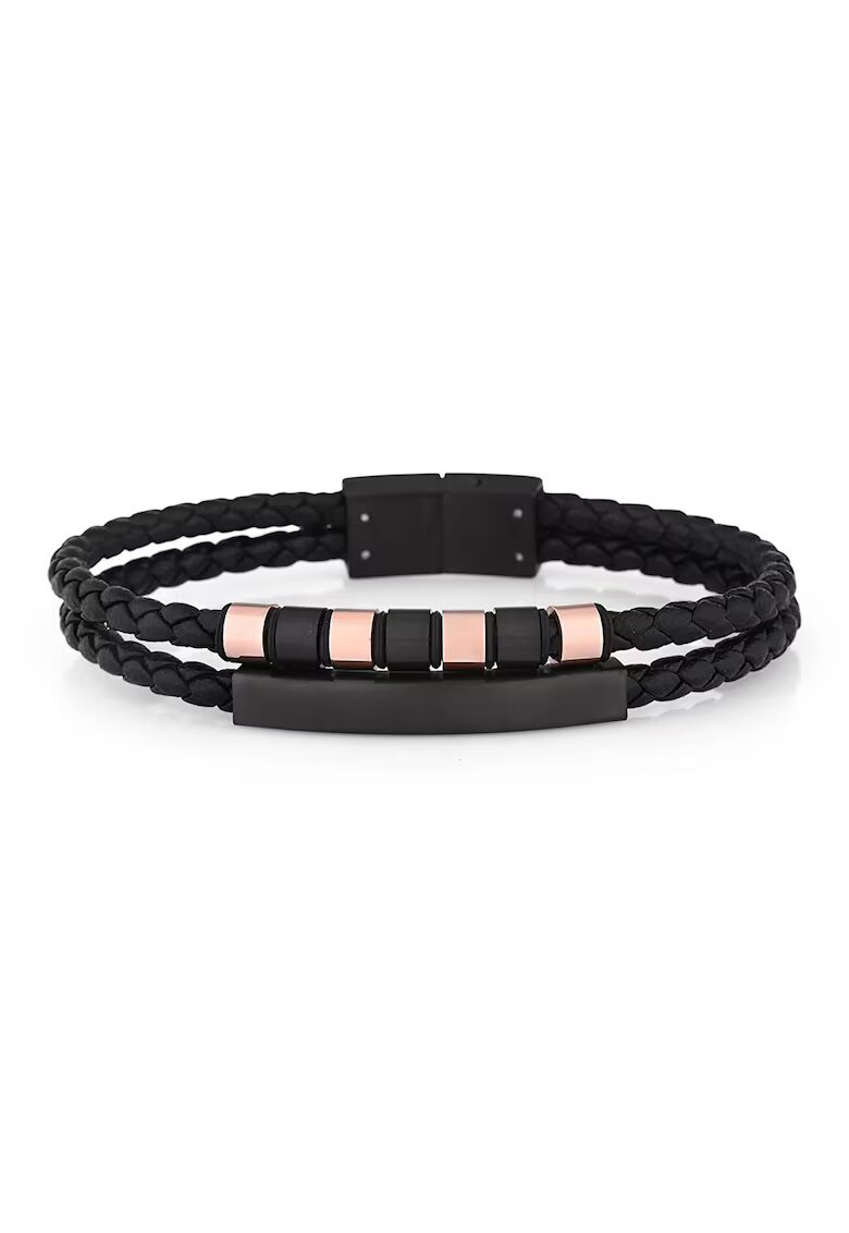 Wesse Bratara pentru barbati din Piele ecologica - lungime 20 cm - JWQG3013