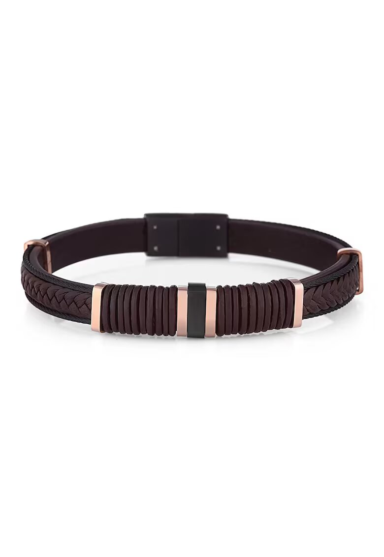 Wesse Bratara pentru barbati din Piele ecologica - lungime 20 cm - JWQG3016