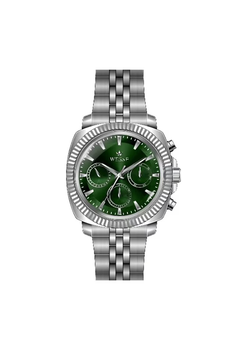 Wesse Ceas barbatesc - WWG210002 - 42mm - curea metal - cadran verde - rezistent la apa 5 ATM