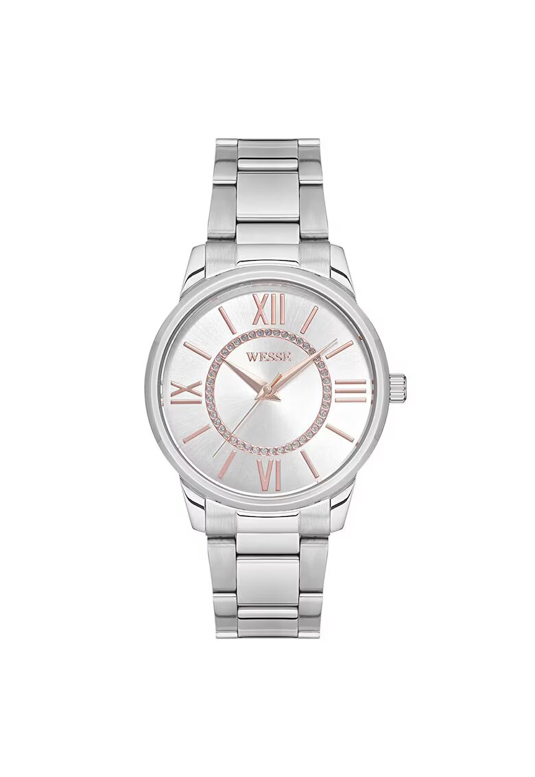Wesse Ceas dama model WWL107202 - mecanism Quartz - otel - rezistent la apa 5 ATM - 36 mm - gri