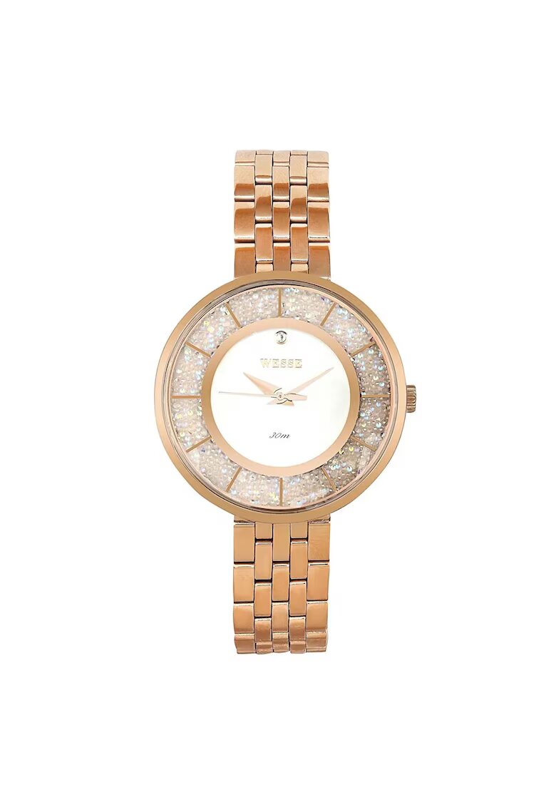 Wesse Ceas dama model WWL300001SS - otel - roz - 36mm - mecanism quartz - rezistenta la apa 3 ATM
