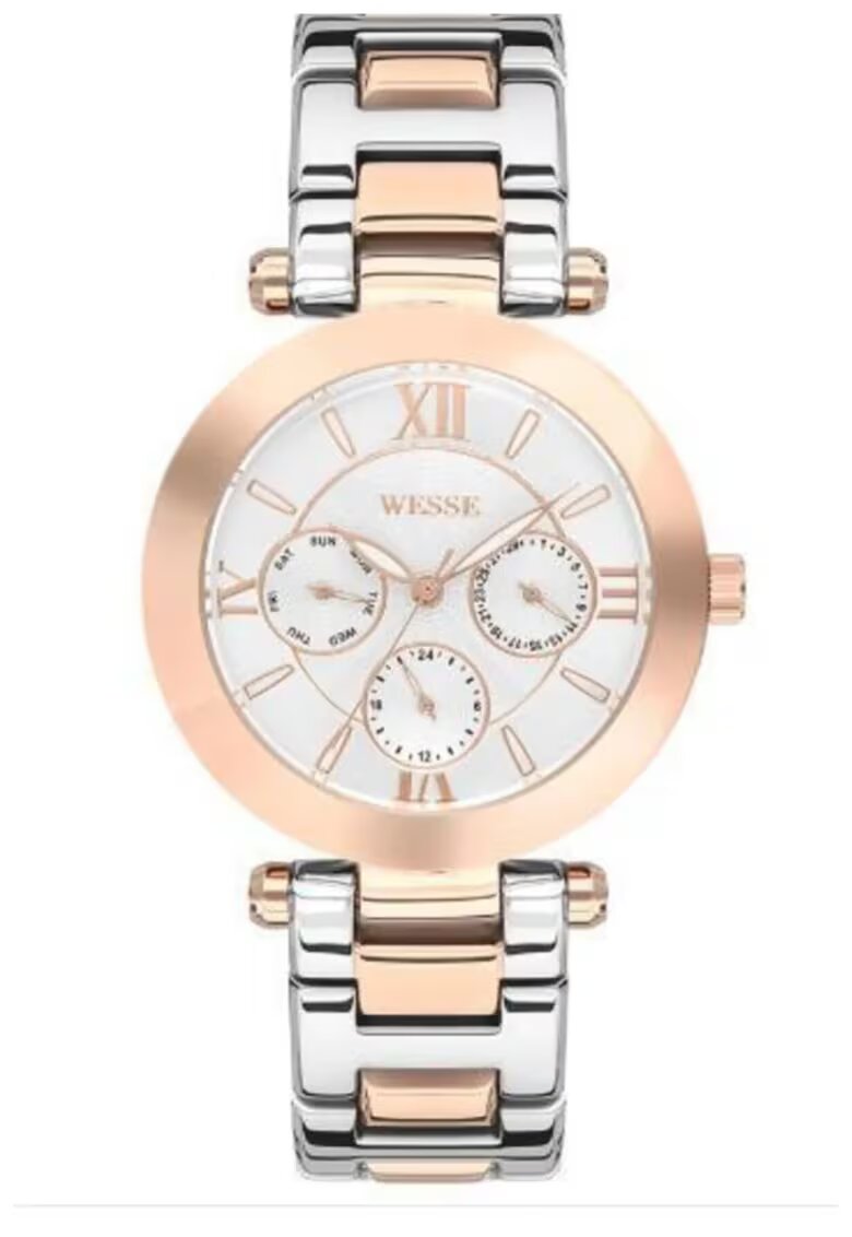 Wesse Ceas dama WWL101104 - 36mm - roz-auriu/argintiu - mecanism quartz - 5 ATM