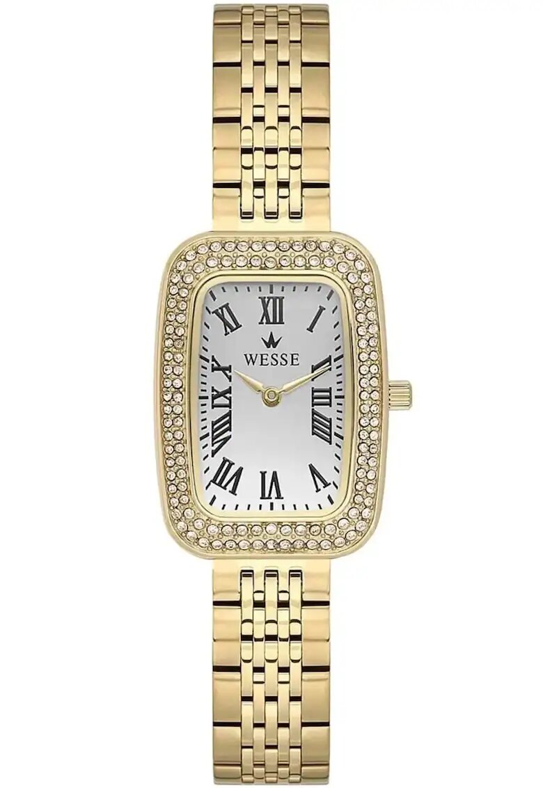 Wesse Ceas de dama WWL113802 - carcasa de 33 mm - curea din otel - 3 ATM - auriu - Gold