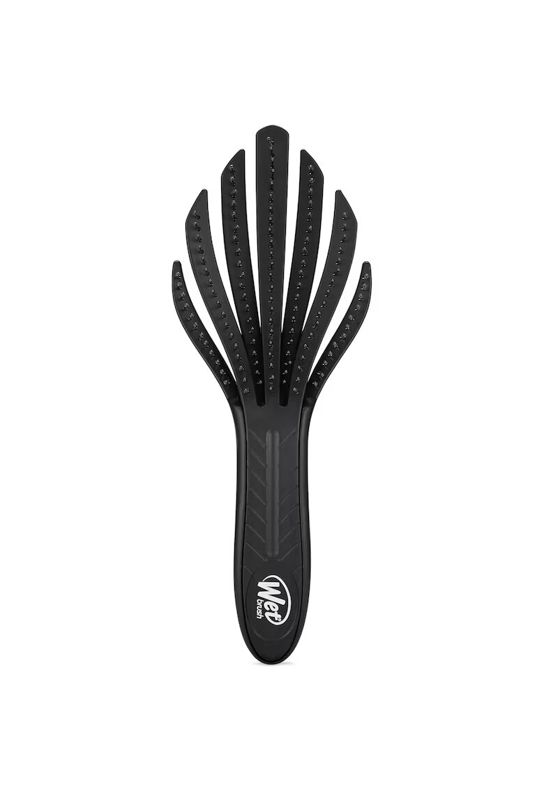 Wet Brush Perie pentru par cret Wetbrush Go Green - Negru