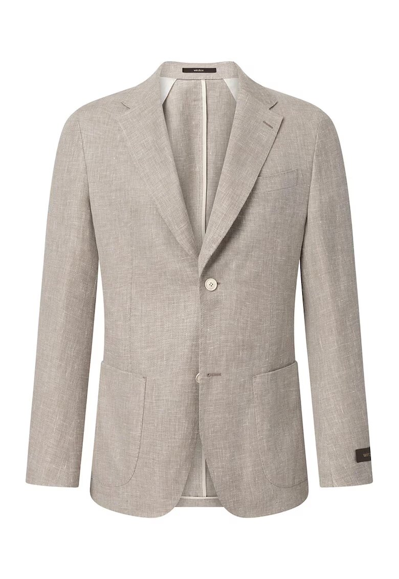 Windsor Sacou regular fit cu inchidere la un singur rand de nasturi - Maro