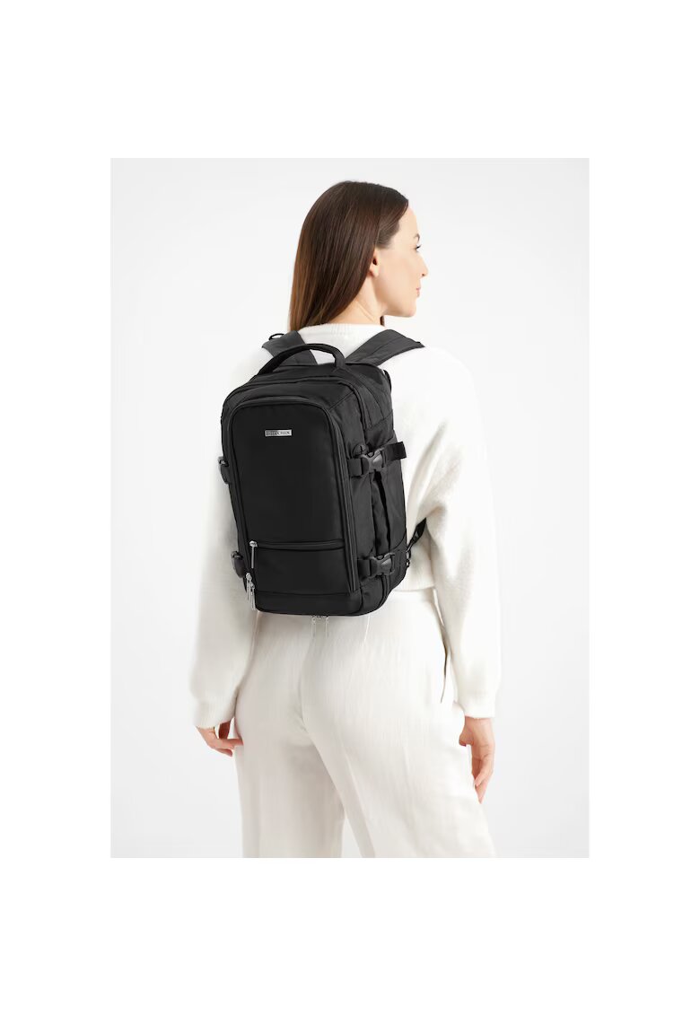Wittchen Rucsac multifunctional 2 in 1 compartiment laptop - poliester - negru