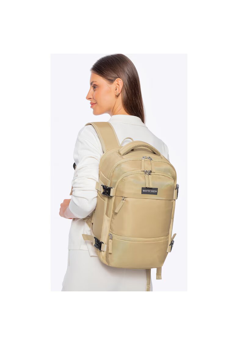 Wittchen Rucsac pentru avion - 40x30x20cm - poliester - compartiment laptop - extensibil