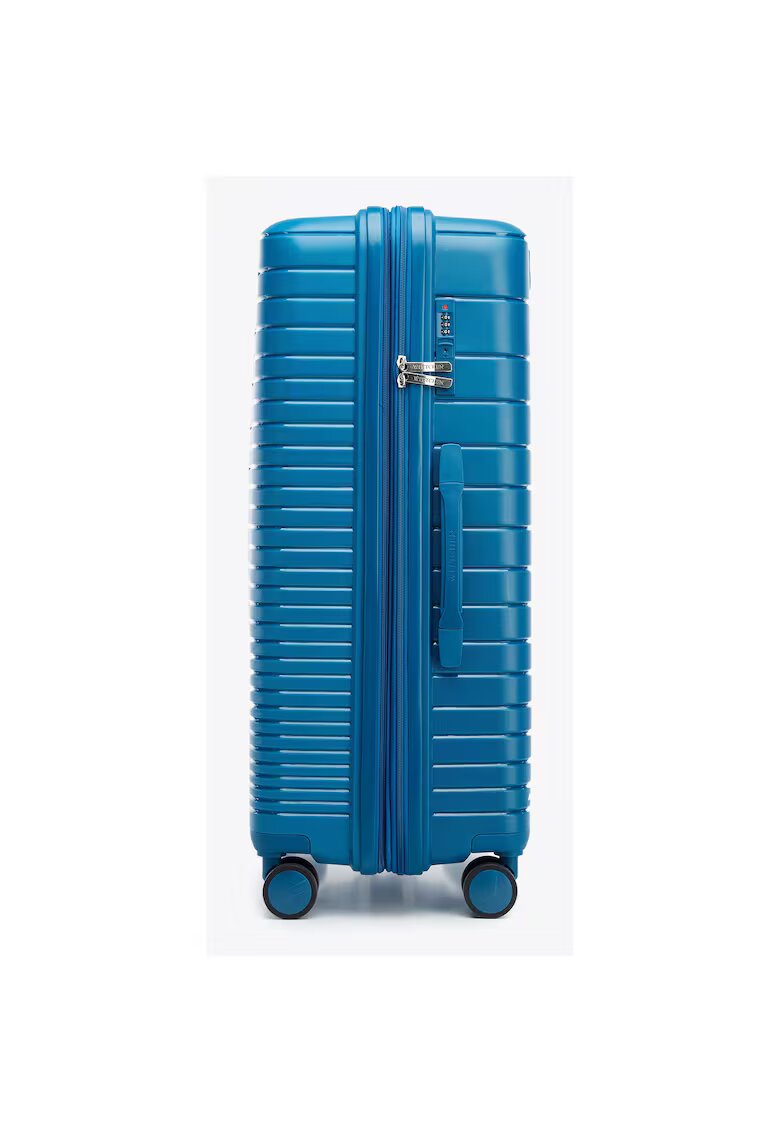 Wittchen Troler mare polipropilen - extensibil 4cm - capacitate 91-104 litri - albastru