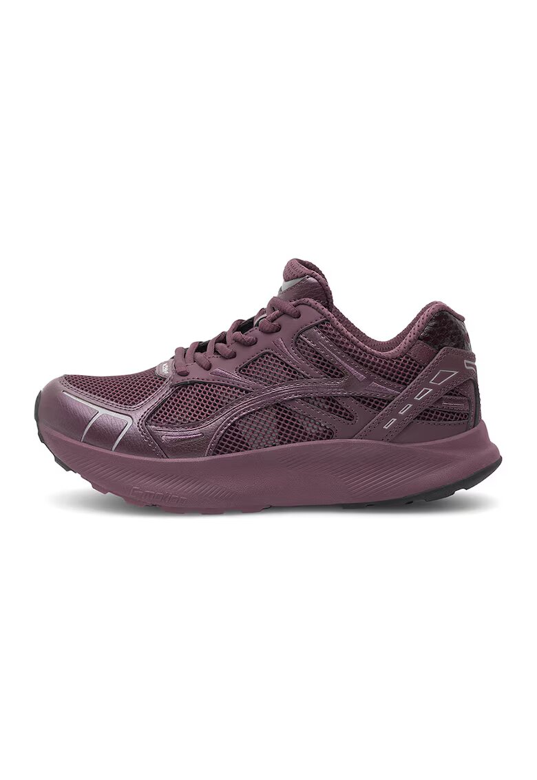Woden Pantofi sport low-cut de plasa - Violet pruna