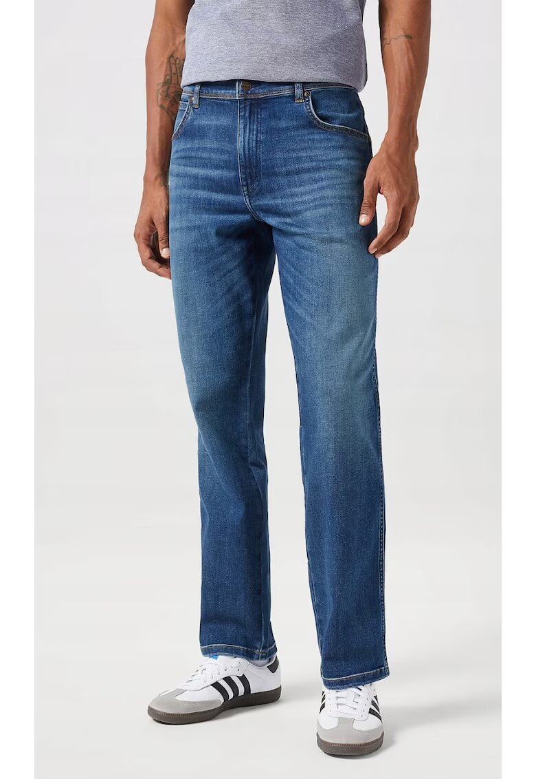 Wrangler Blugi barbatesti Texas Hare - bumbac/poliester/elastan - albastru