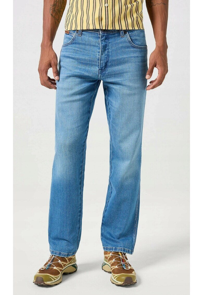 Wrangler Blugi barbatesti Texas Wagon Wheel - bumbac/elastan - albastru