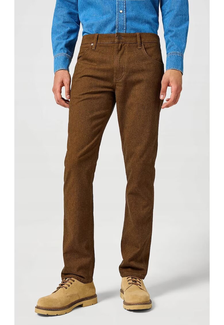 Wrangler Blugi barbati - Greensboro - maro-rosiatic - Maro